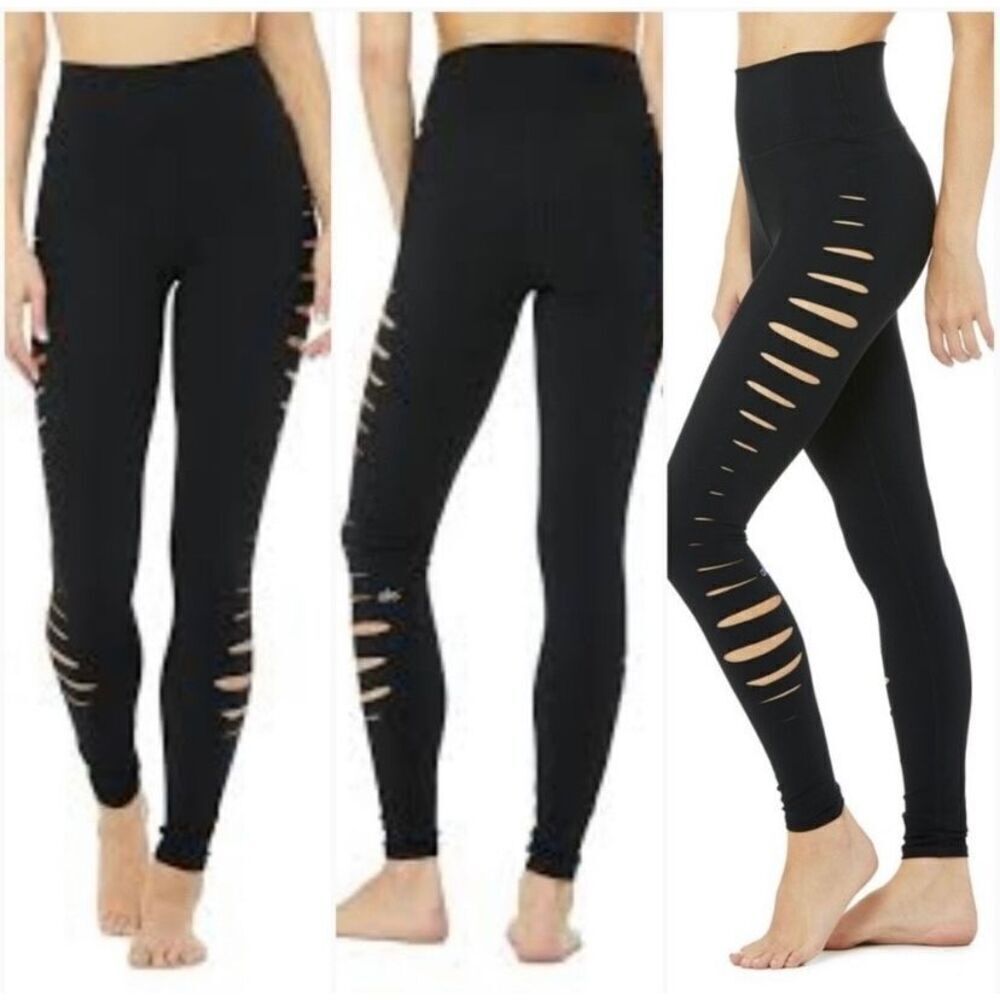 Alo Yoga High Waist Slice Capri Leggings Small